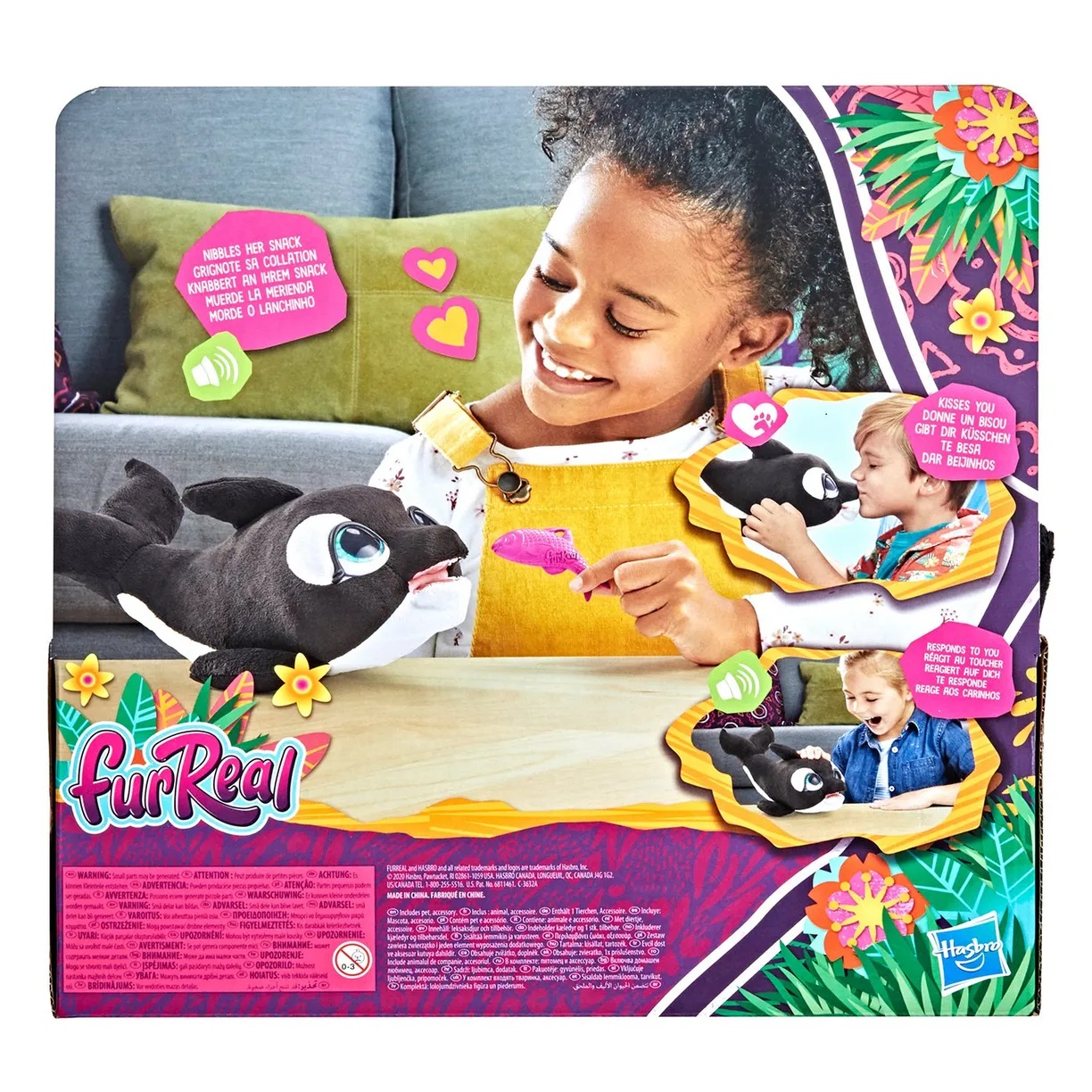 FurReal Friends F2598 Питомец Кикки Малыш-Касатка