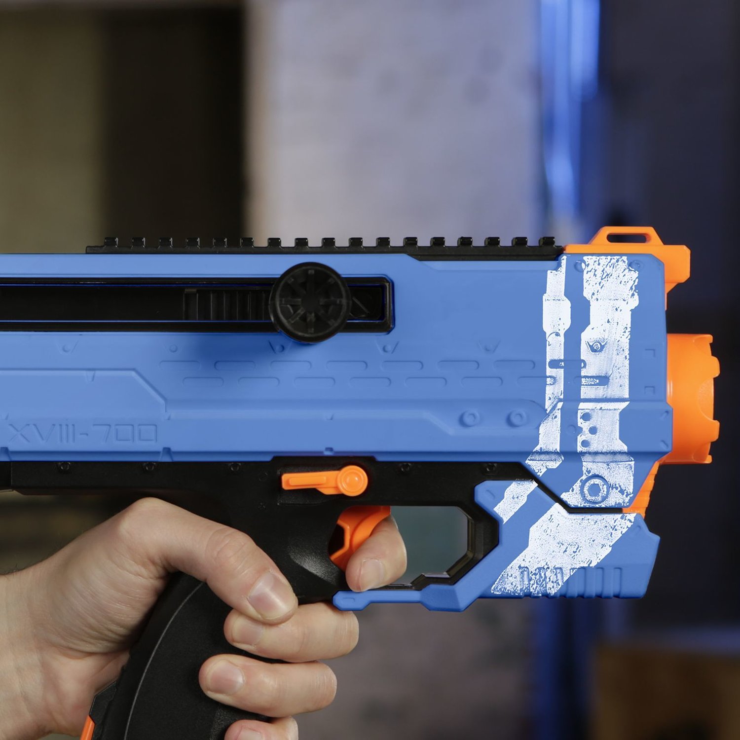 Бластер Nerf Райвал E3379 Гелиос синий
