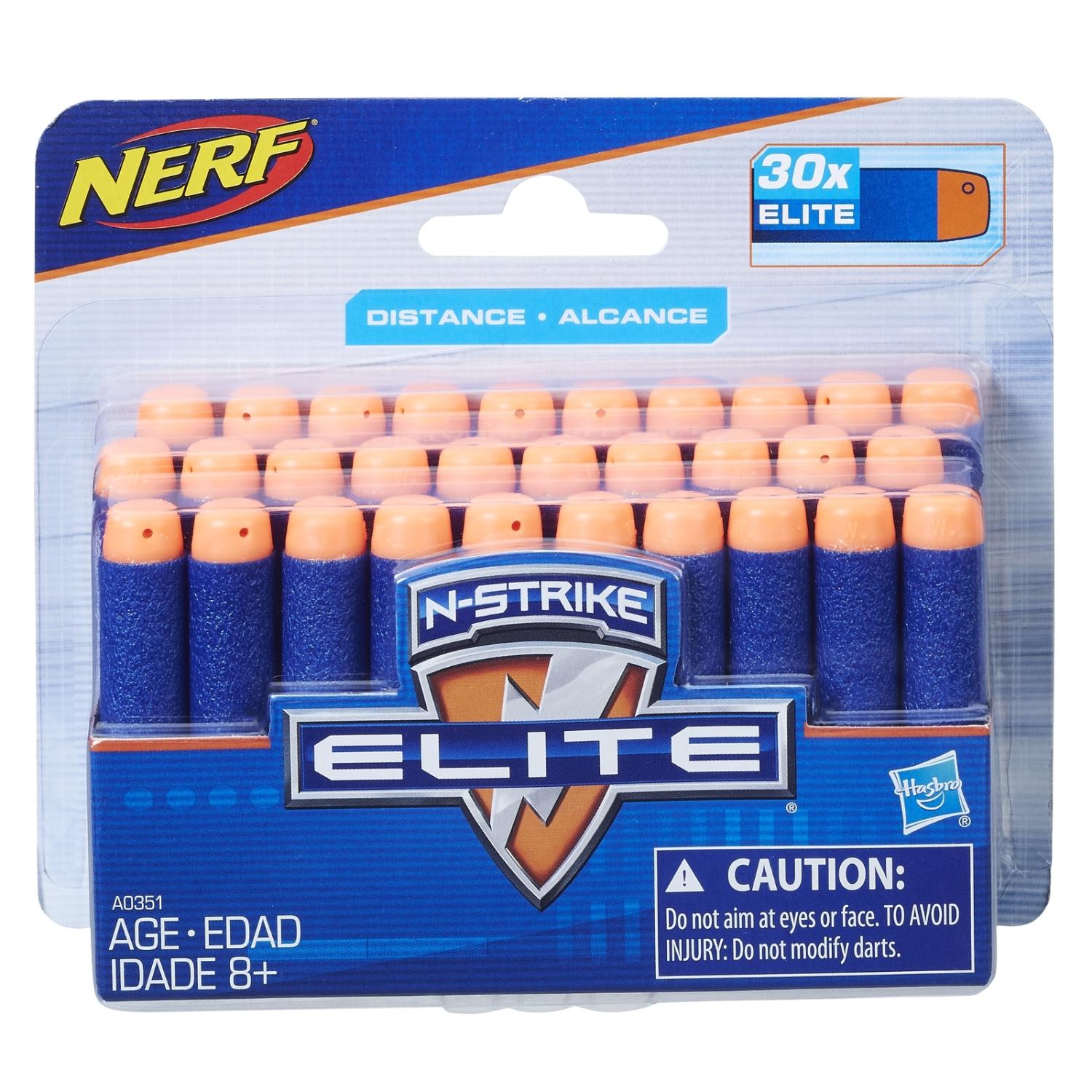 Стрелы Nerf A0351 30 стрел для бластеров Элит
