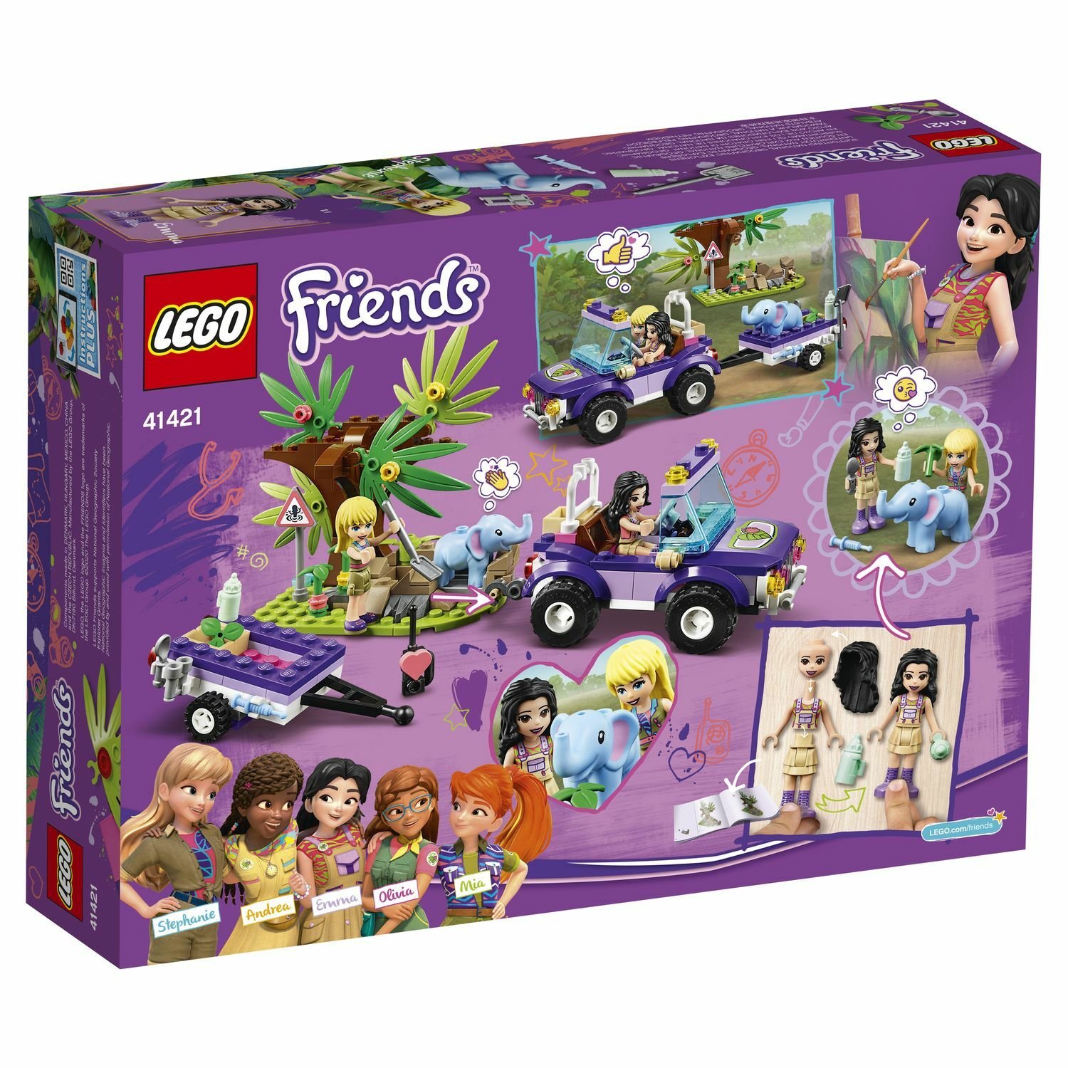 Lego Friends 41421 Джунгли: спасение слонёнка