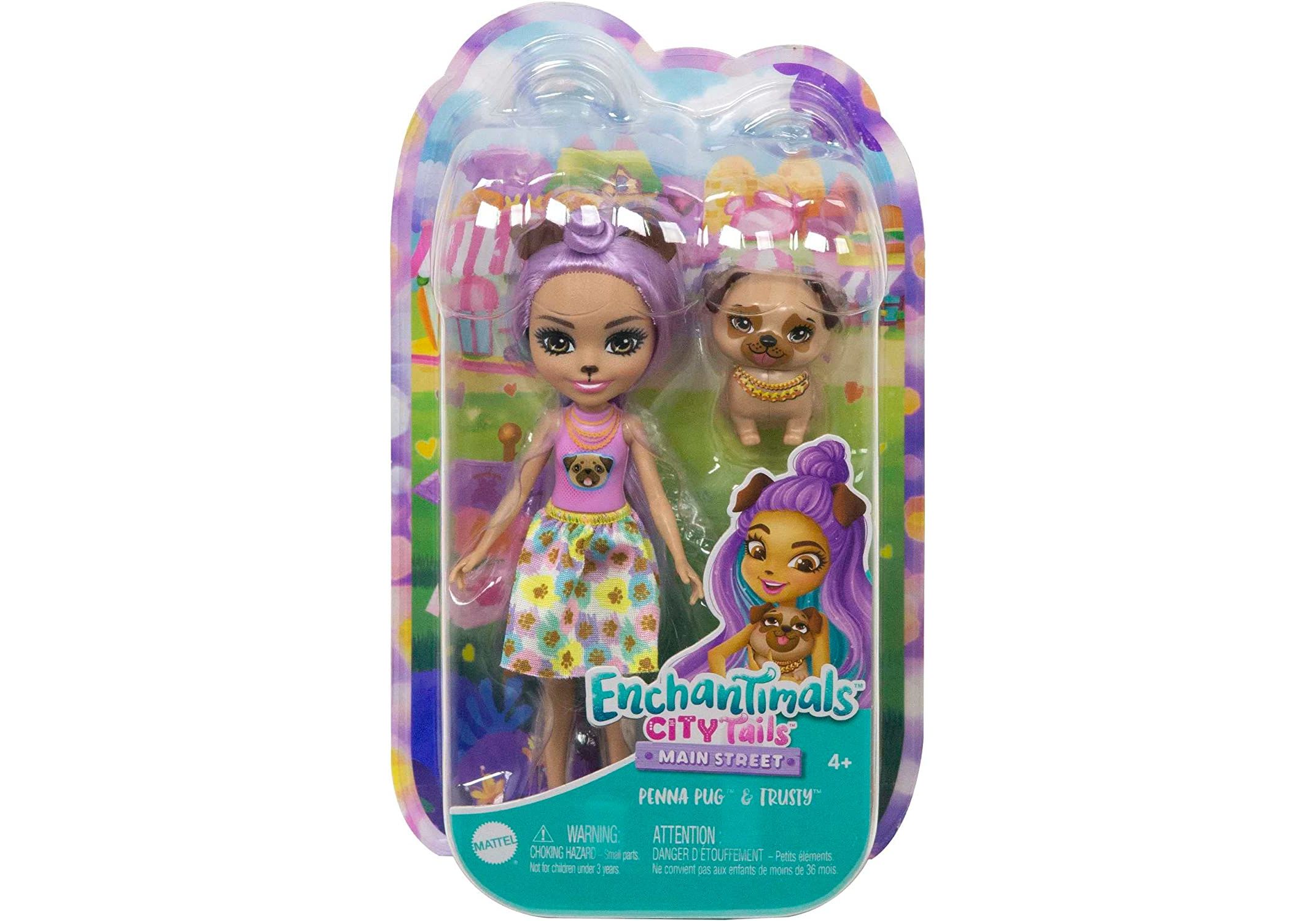 Кукла Enchantimals HKN11 Пенна Мопс и Трасти