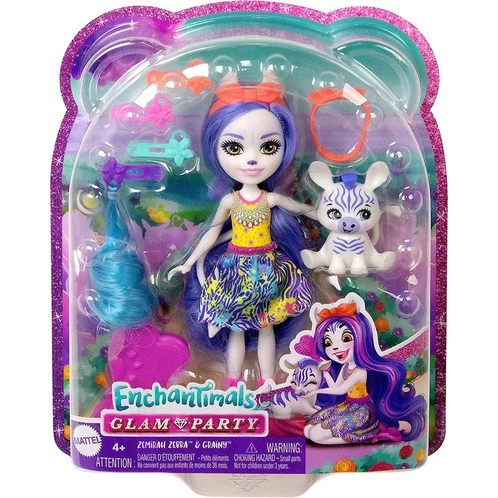 Кукла Enchantimals HNV28 Земира Зебра и Грайни