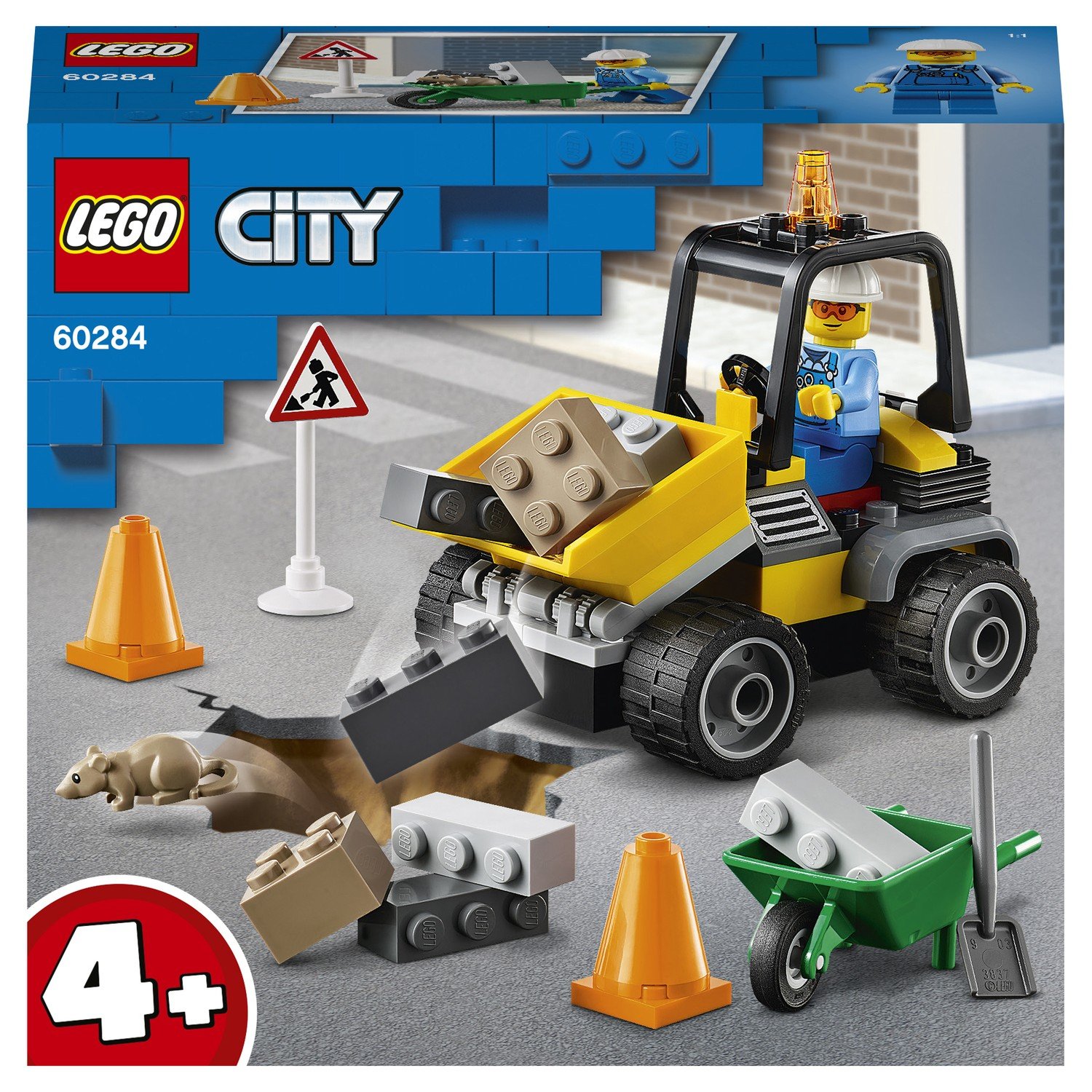 Lego City 60284 Автомобиль для дорожных работ