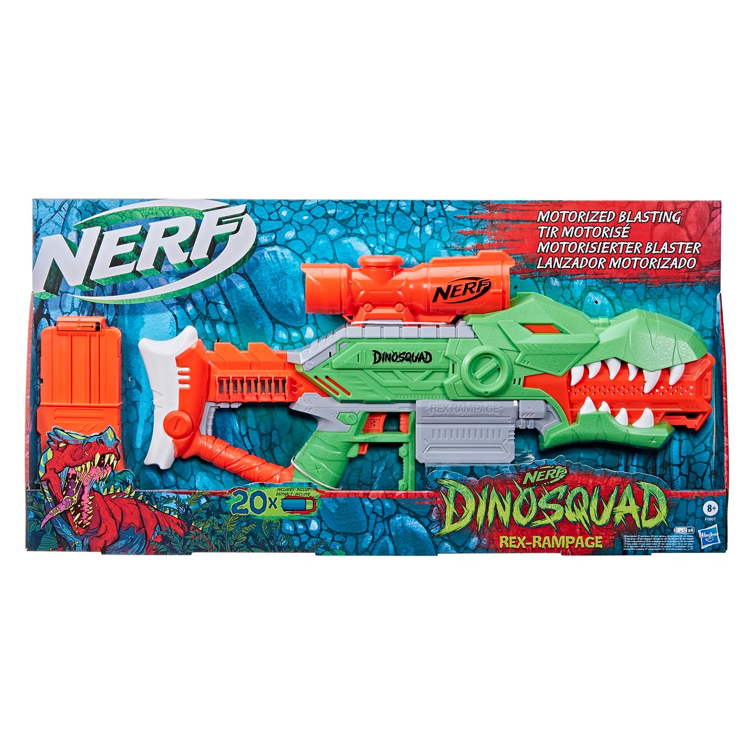Бластер Nerf Дино F0807 Рекс Рэмпейдж