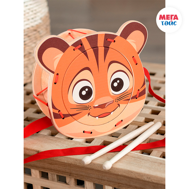 Игрушка барабан MEGA TOYS 11446 Тигрёнок
