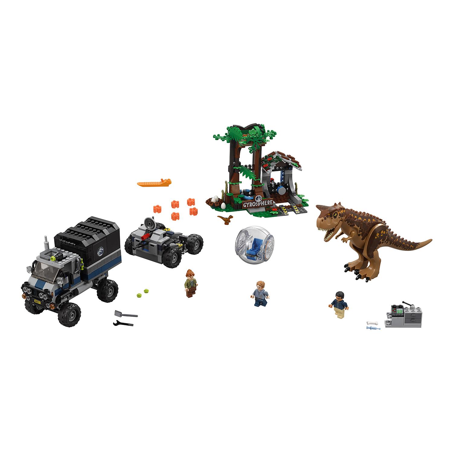 Lego Jurassic World 75929 Побег в гиросфере от карнотавра
