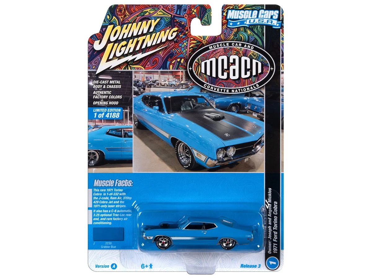 Машинка Johny Lightning 1971 Ford Torino Cobra
