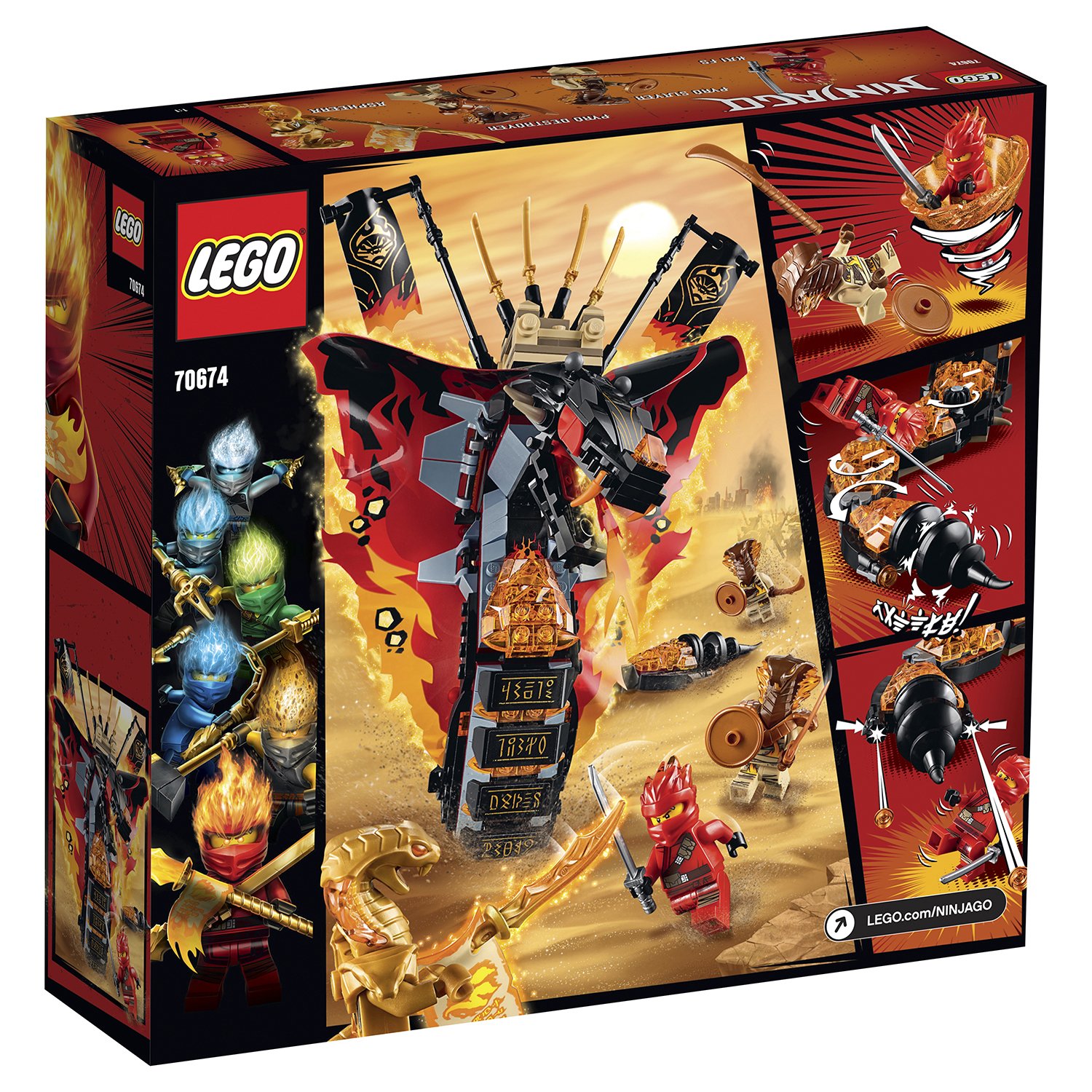 Lego Ninjago 70674 Огненный кинжал