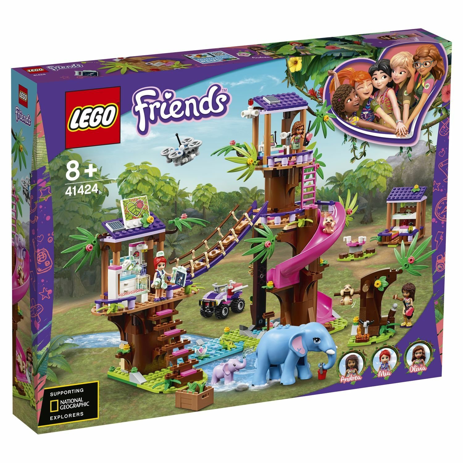 Lego Friends 41424 Джунгли: штаб спасателей