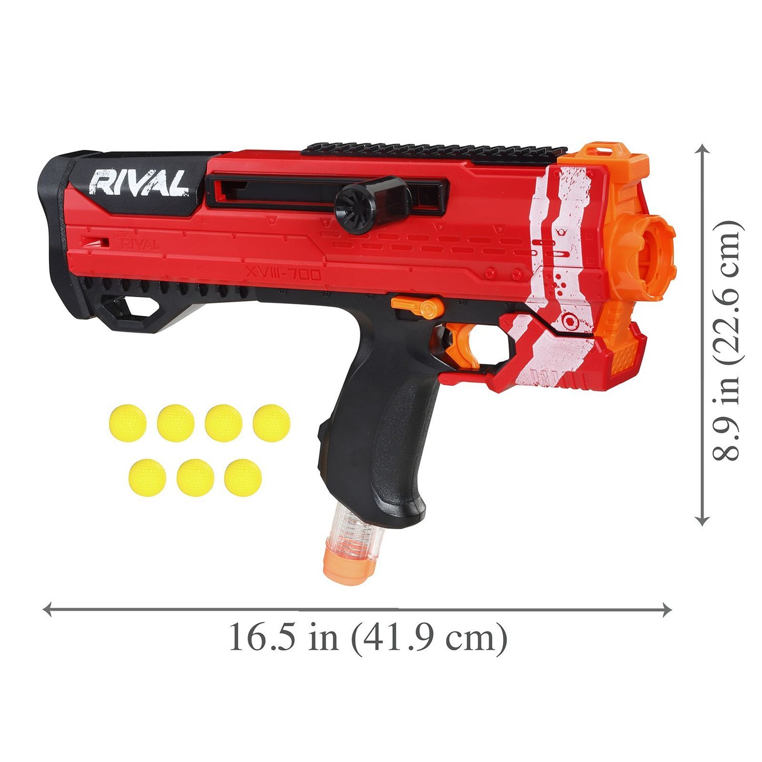 Бластер Nerf Райвал E3378 Гелиос красный
