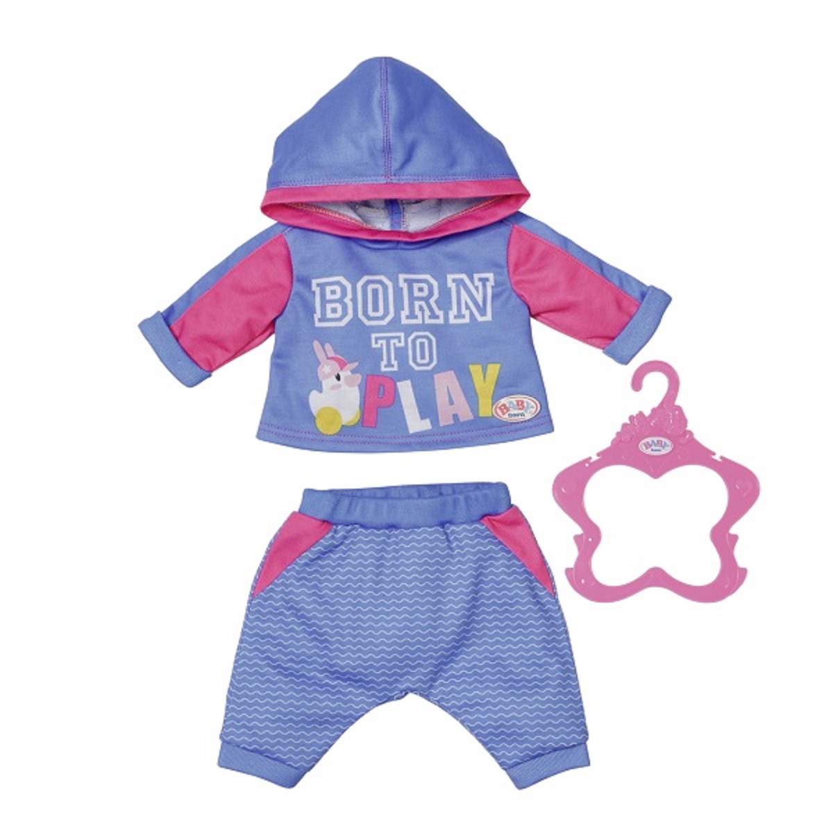 Одежда Zapf Creation Baby Born 830-109 Бэби Борн Спортивный костюмчик синий, 43 см
