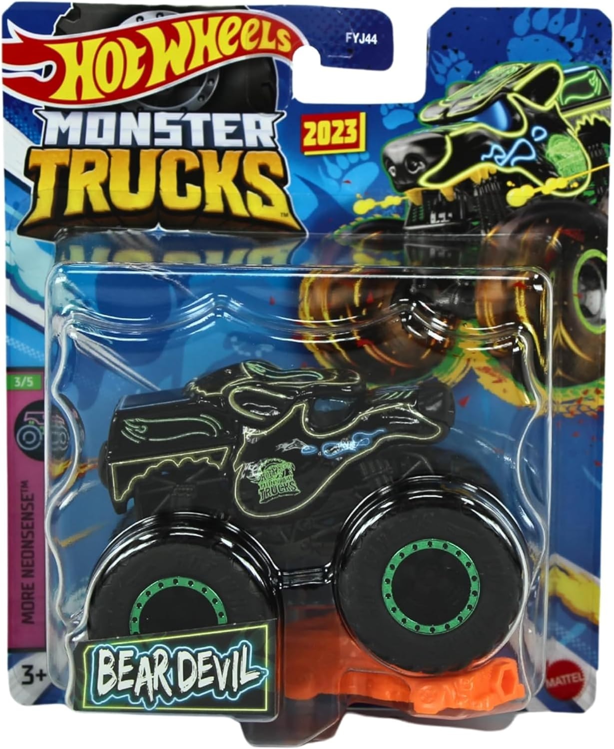 Машинка Hot Wheels HLT01 Monster Trucks BearDevil 2023