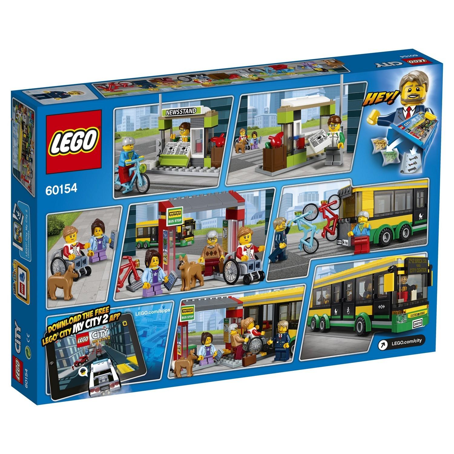 Lego City 60154 Автобусная остановка