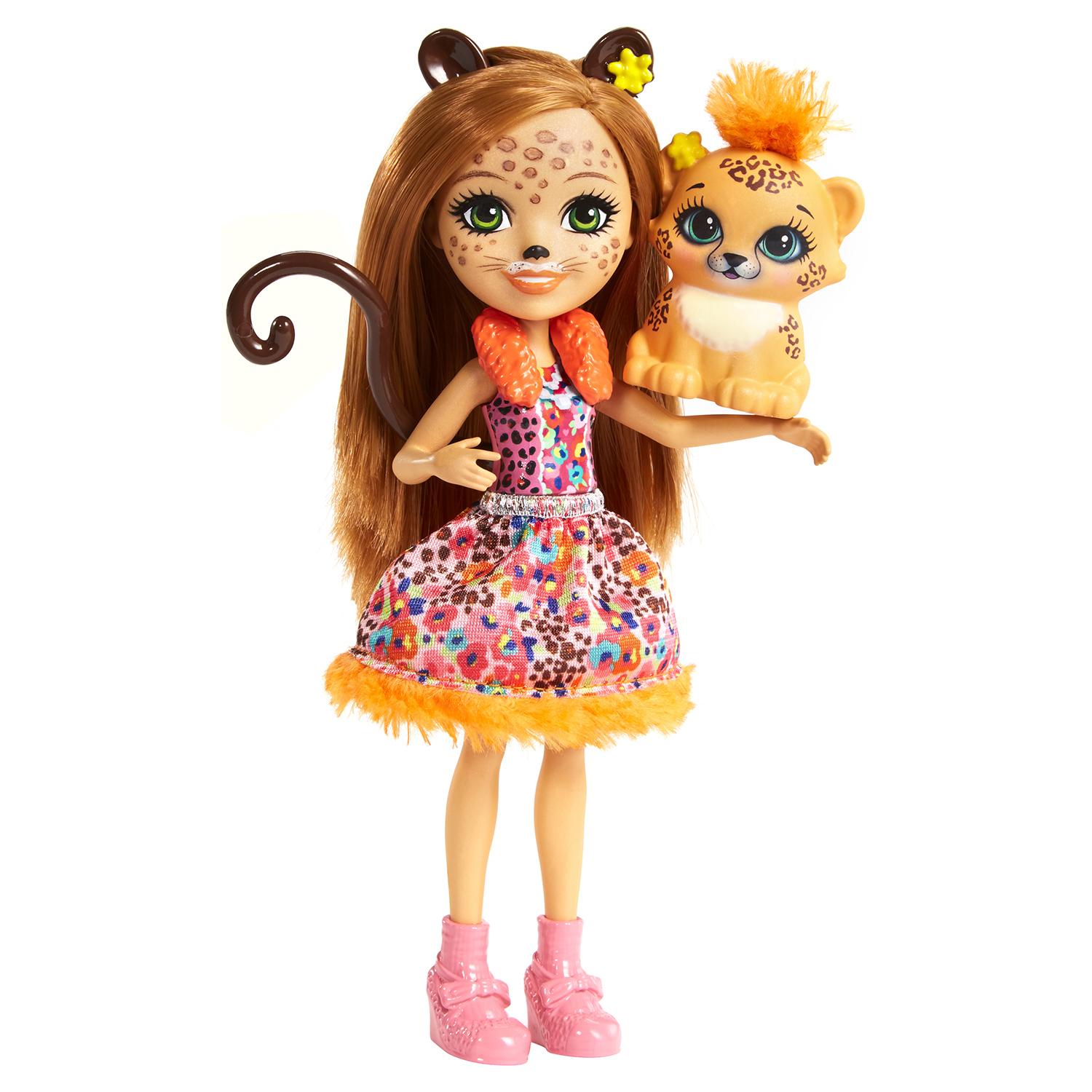 Кукла с питомцем Enchantimals FJJ20 Чериш Гепарди, 15 см
