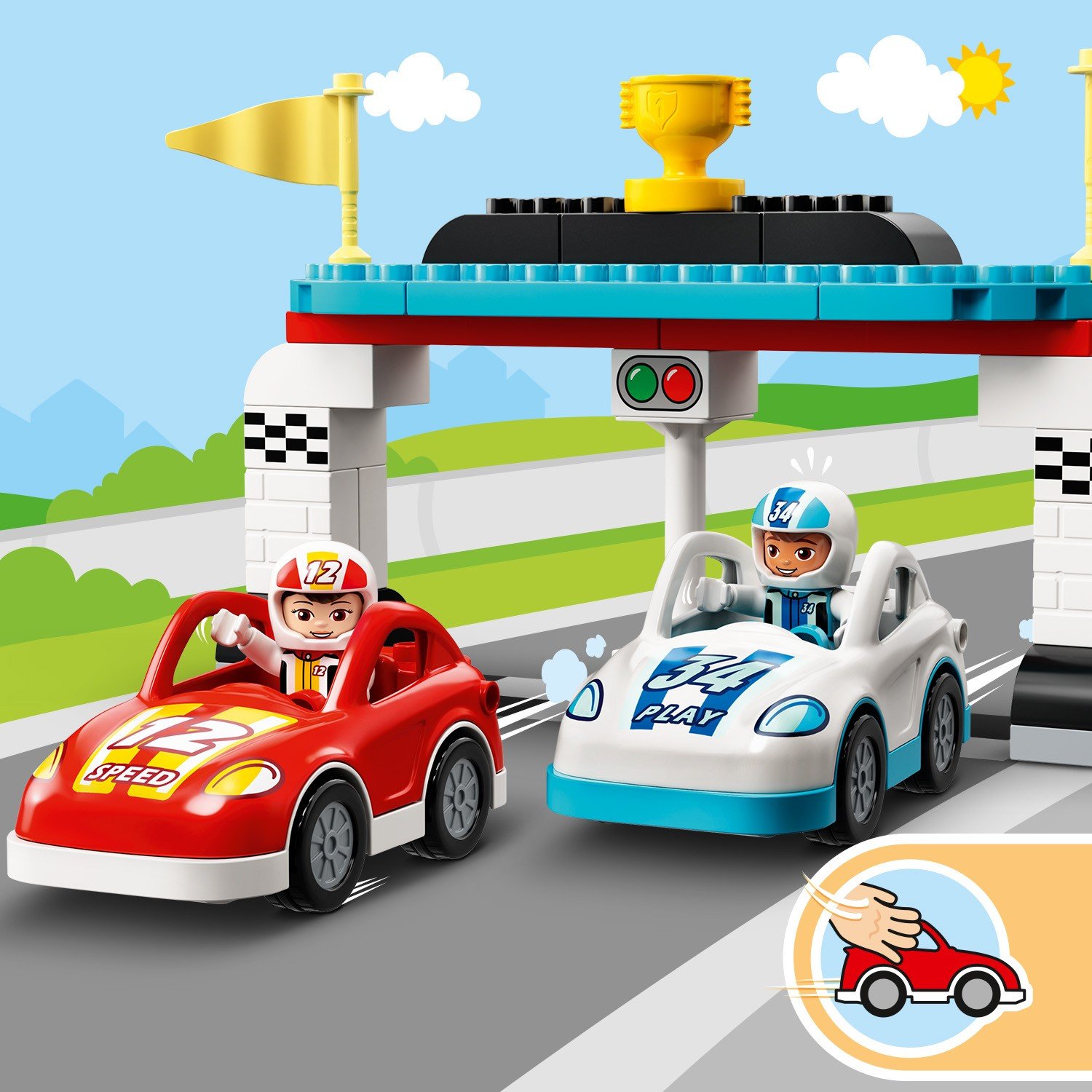 Lego Duplo 10947 Гоночные машины