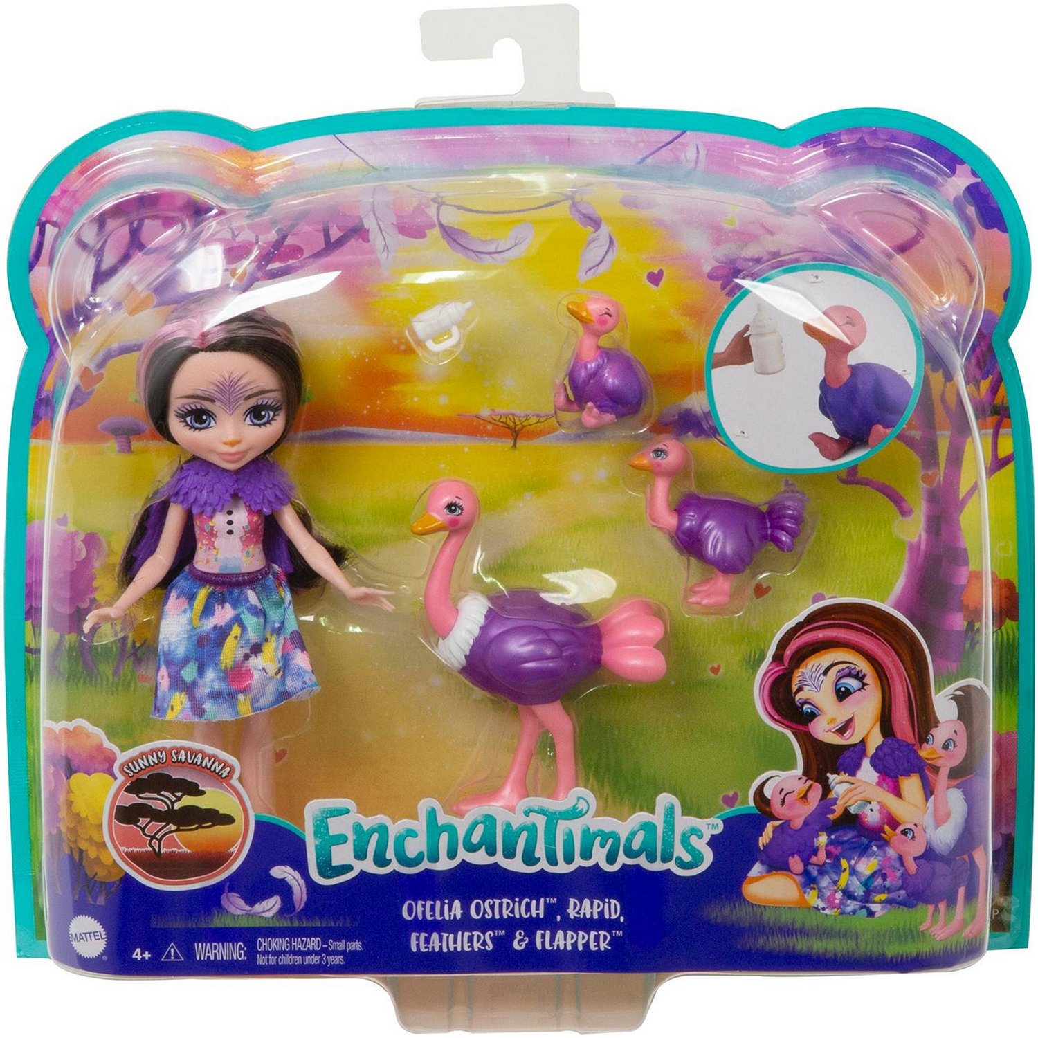 Набор Enchantimals GTM32 Офелия Страусси с семьей