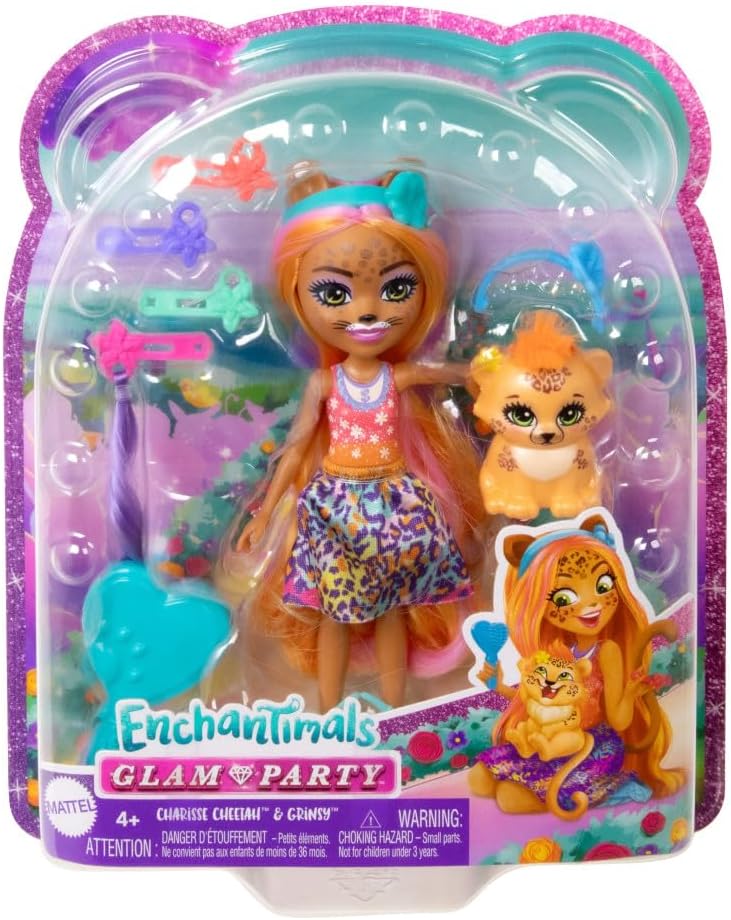 Кукла Enchantimals HNV30 Чарисса Гепард и Гринси