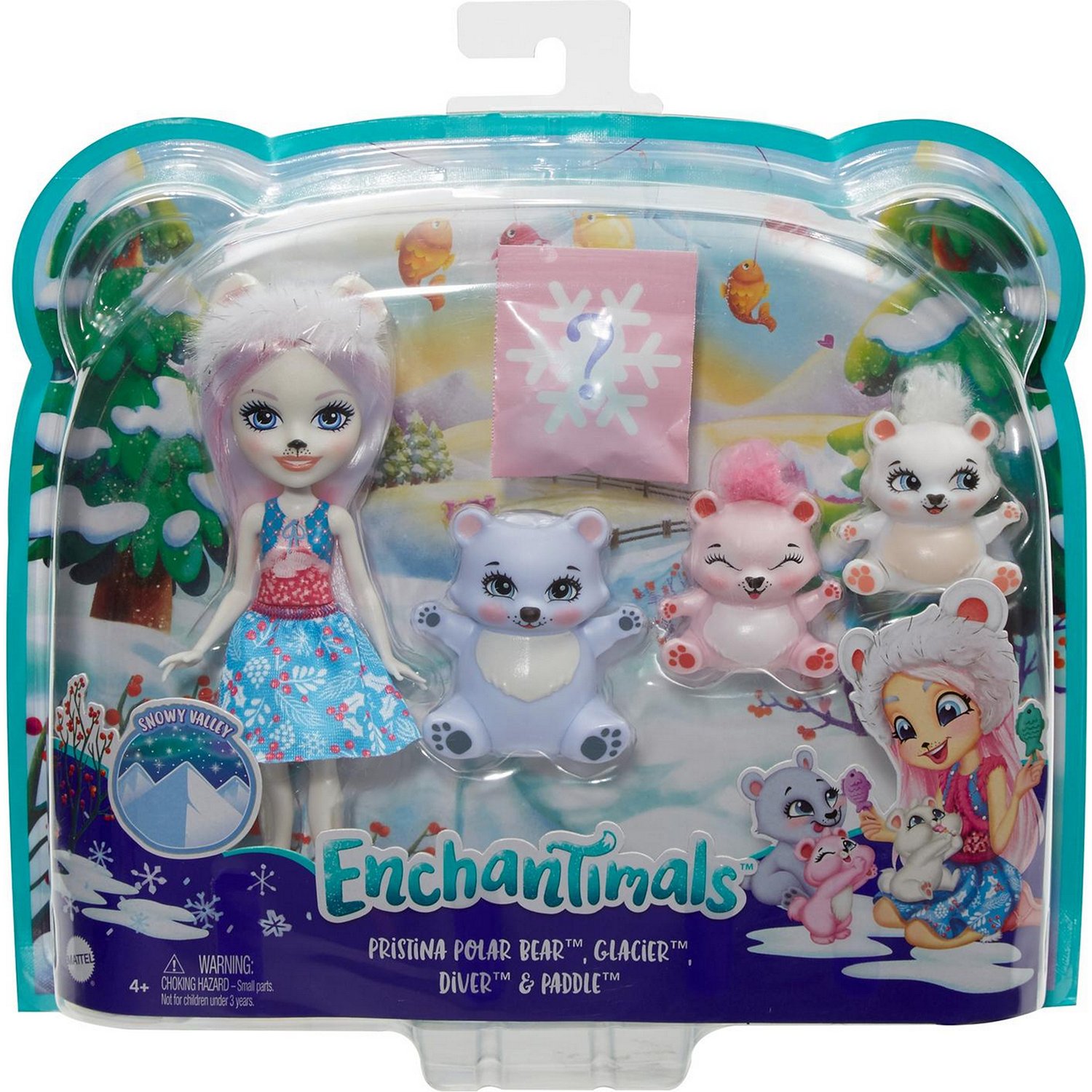 Набор Enchantimals GJX47 Пристина Полярная Миша с семьей